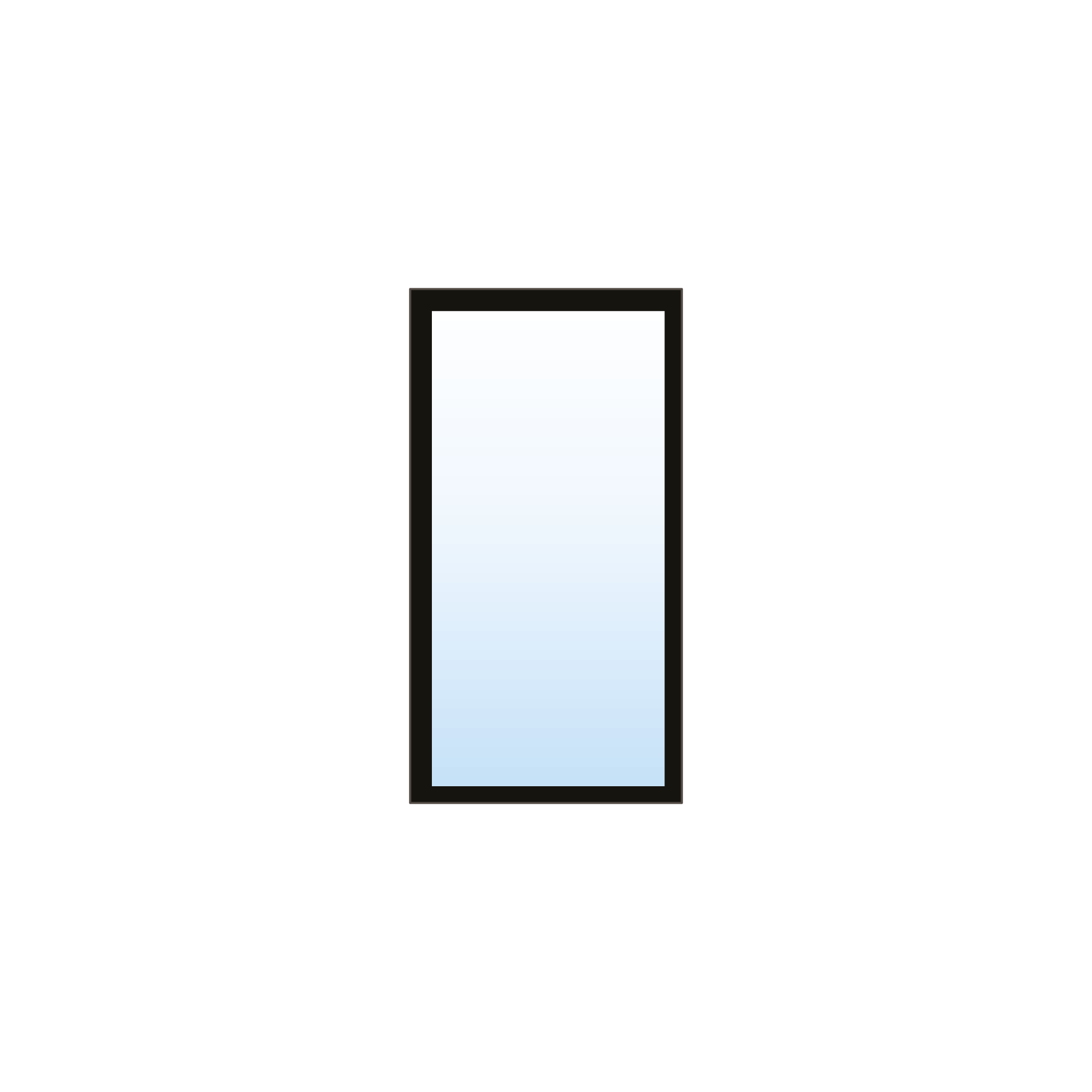 Fenêtre à battant en PVC - 1 section fixe