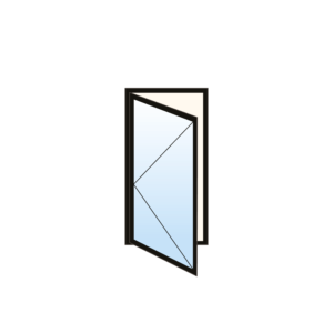 Fenêtre à battant en PVC - 1 section gauche