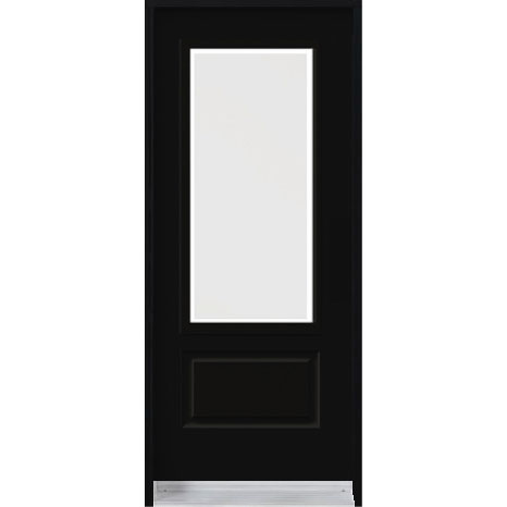 Porte d'acier - Edge 23X49 contemporain noir